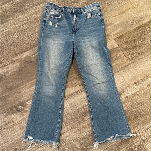 Mica Los Angeles Women's Blue Distressed Jeans size 30 - Picture 1 of 4